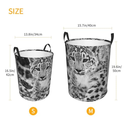 Grand panier à linge pliable léopard imperméable autonome pour dortoir - 4