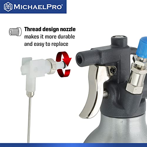 Image of MichaelPro MP019001 21oz Heavy Duty Aluminum Fluid Spray Can | Max 140psi Working Pressure | High Pressure Refillable Air Sprayer