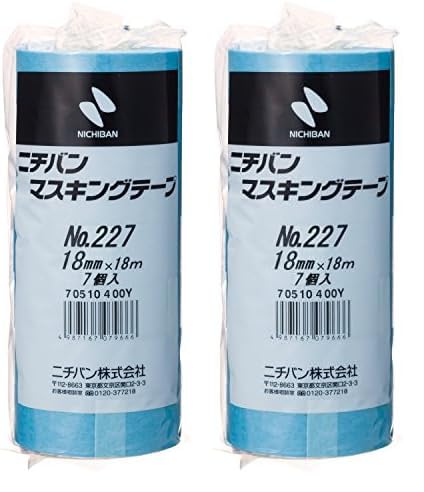 ニチバン マスキングテープ No.227H 18mm×18m 1パック7巻 227H18 (× 2)