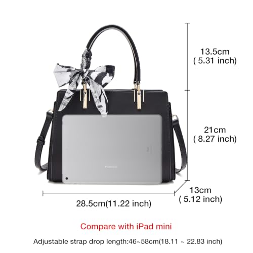 Image of FOXLOVER Medium Tote Bag for Women Designer Vintage Satchel Handbags Top-handle Purses