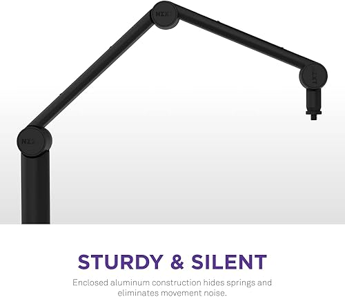 Miniatura 4 de NZXT Boom Arm Mini AP-BOOMS-B1 - Brazo de micrófono pequeño para streaming, creación de contenido, podcasting y grabación, suave y silencioso, canal