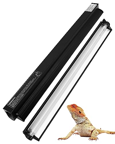 Ycxydr UVB Light for Reptiles, 12 Inch T5 10.0 UVB Reptile Light Fixture 8W, High Output UVA UVB Linear Lamp with Replaceable Bulb for Bearded Dragons, Tortoises & Lizards - image 1