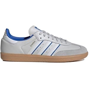 adidas Samba OG Men’s Sneaker (Grey Royal Blue, 5)