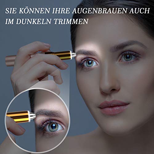 Elektrisch Augenbrauentrimmer USB Augenbrauen Rasier für Damen Gesichtshaarentferner - Image 6