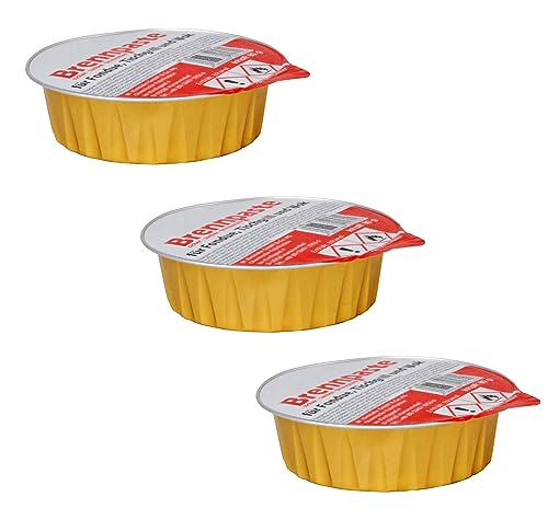 KS-Direkt Brenngel 80g Dose Sicherheitsbrennpaste Brennpaste Fondue Raclette Speisenwärmer (3 x 80g)