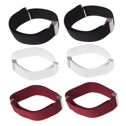 Ipetboom Unisex Sleeve Garters 3 Pairs Anti-slip Sleeve Cuffs Shirt Armbands Holders Durable Comfortable for Daily Use