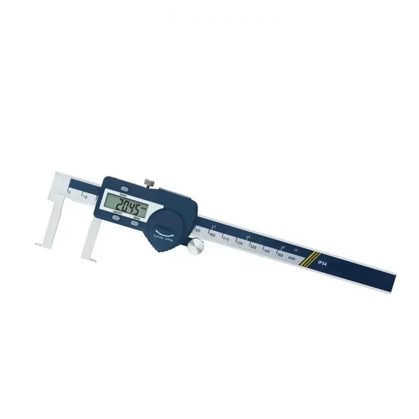 Pied à coulisse en acier pour rainure intérieure avec points plats de 150mm