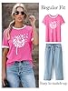 WIEIYM Women's T-Shirts with Dandelion Bird Printed Summer Ladies T Shirts Casual Tee Shirt Women Teenager Girls Tops #3