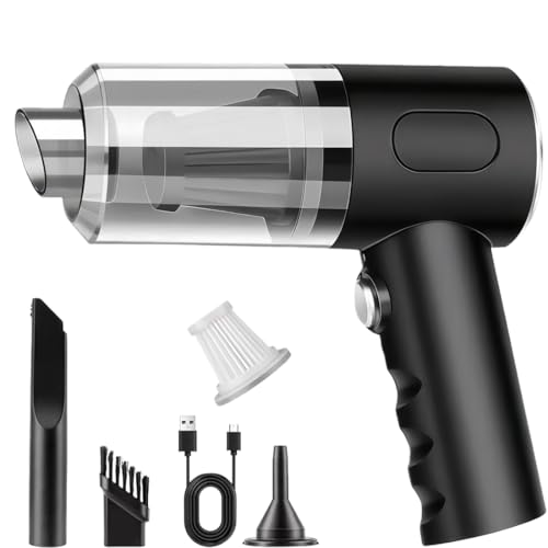 QIIZCP Handheld Vacuum Cleaner, 3-in-1 Cordless Handheld Vacuum Cleaner, 22000Pa Powerful Car V acuum Cleaner Cordless, Lightweight Mini for Carpet Pets Hair, Pet Hair Vehicle Home Office