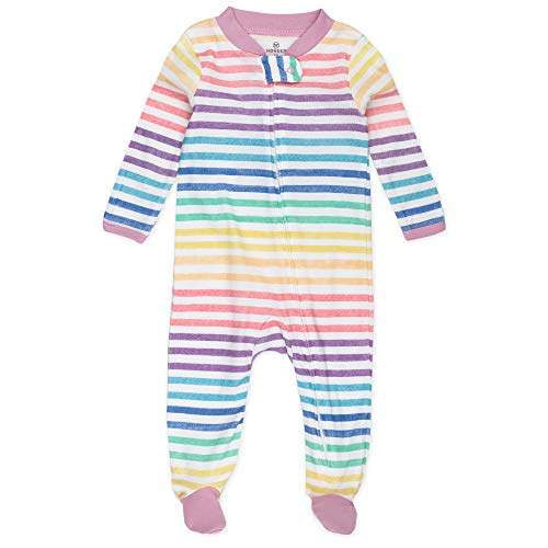 Image of HonestBaby Baby 2-Pack Organic Cotton Footed Pajama Sleep & Play