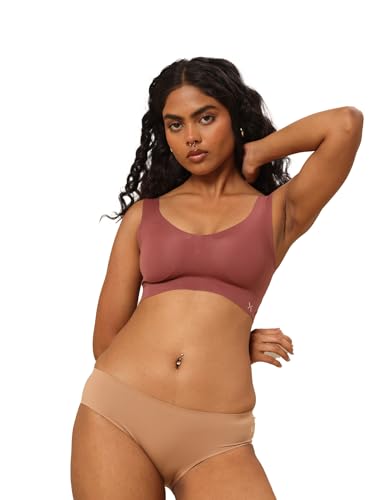 Image of Krvvy Low Waist Mid Coverage Seamless Bikini Panty for Women | Ultrasoft Underwear with 100% Cotton Gusset & Ventilation Holes