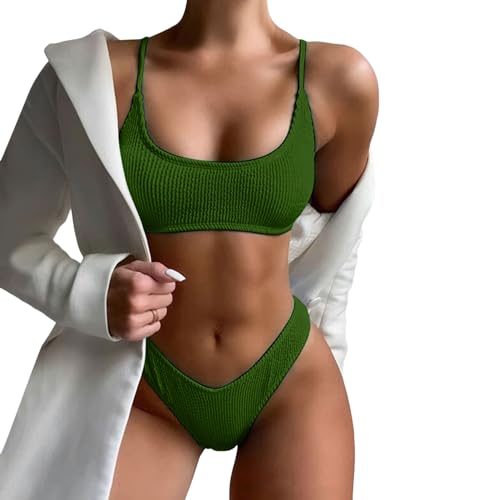 Traje de baño sexy para mujer, conjunto de dos piezas, sujetador push up, bragas tanga ropa de playa, 2023 traje de baño tankini mujer 2 piezas, Ag., M