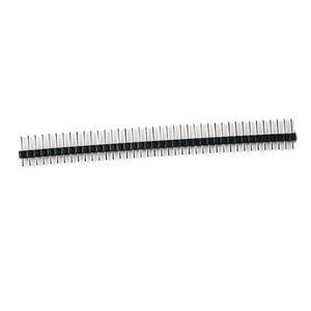 100pcs 40 Pin 1x40 Single Row Male 2.54 Pin Header Connector STRI Black ST