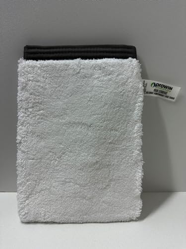 proWIN MIKRO Standard Handschuh 20 cm x 15 cm, Weiß/Grau, 1 Stück (1 Packung)