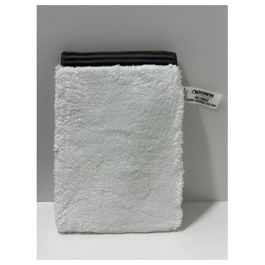 proWIN MIKRO Standard Handschuh 20 cm x 15 cm, Weiß/Grau, 1 Stück (1 Packung)