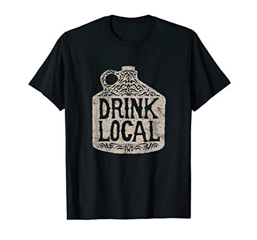 Drink Local T Shirt Growler Brewery Craft Beer Lovers Gifts
