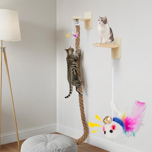 Sistema de Escalada para Gatos con Cuerda de Yute y Plataformas miniatura 1