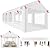 COBIZI 10x30ft Party Tents for Parties Heavy Duty, Wedding Tent, Carport, Carpas para Fiestas with Removable Sidewalls & Built-in Sandbag, UV50+, Waterproof, White
