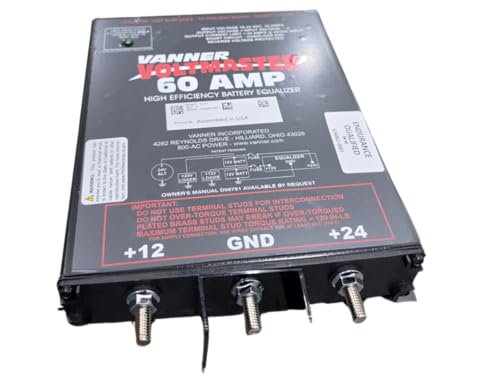 Ecualizador de Baterías Vanner VoltMaster 66-60 | 24V a 12V | 60 A | Carcasa de Aluminio Anodizado de Alta Resistencia | Para Autobuses, Coaches y Camiones Pesados miniatura 2
