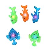 HONITANO 子供用品 魚おもちゃ 面白い釣りゲームセット 素材 軽量サイズ 色彩認識促進 自宅 公園 ビーチ遊び用 スタイル指定不可 5個