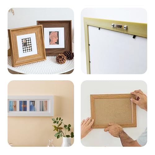 Image of 50PCS Small Sawtooth Picture Hangers, Heavy Duty Sawtooth Hangers, Silver Metal Photo Frame Hanging Hardware for Hanging Pictures Frames Mirrors Artwork