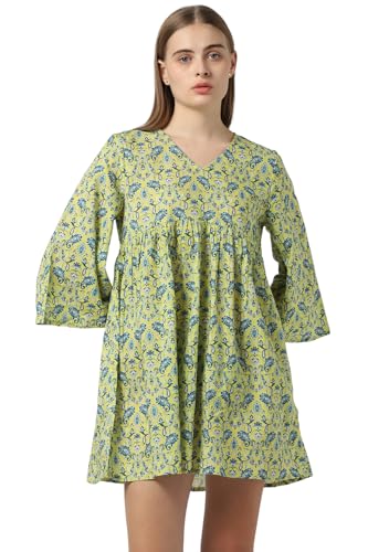 Image of Van Heusen Women's Cotton Blend A-Line Knee-Length Dress