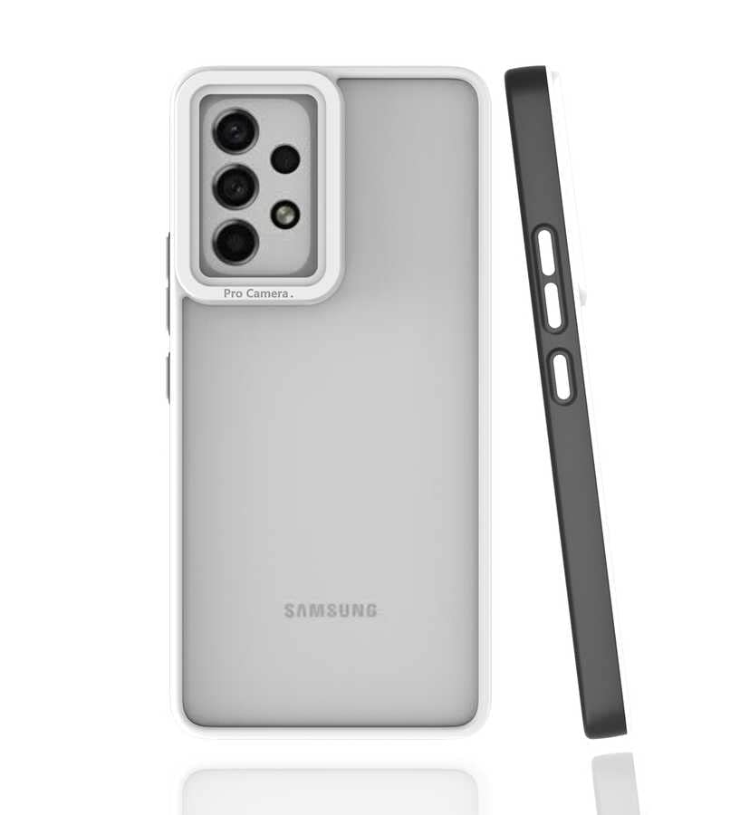 Zore Galaxy ile uyumlu A53 5G Kılıf Zore Mima Kapak Siyah