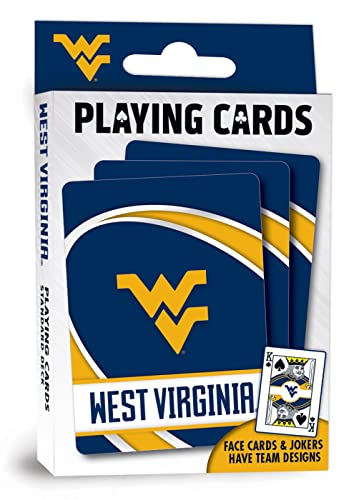 Image of MasterPieces Family Games - NCAA West Virginia Mountaineers Playing Cards - Officially Licensed Playing Card Deck for Adults, Kids, and Family