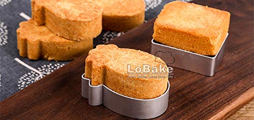Lobake Rectangle Shape Aluminium Pineapple Cake Mold Stainless Steel Pressing Stamp Mooncake Mould Fondant Cookie Biscuit Molds Diy #TOP6