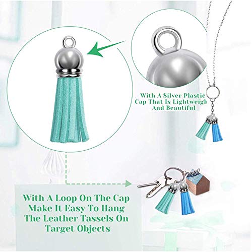 Acrylic Keychain Blanks Making Tassels Kit Bulk 120pcs Vinyl Ornaments Set Including 30pcs Clear Blanks 30pcs Tassels 30pcs Key Chain Rings 30pcs Jump Rings for DIY Projects Crafts