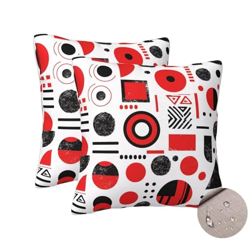 Housses de coussin extérieur imperméable 70x70 pour salon de jardin