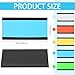 Seajan Magnetic Label Holders Channel Cardholders Magnetic Name Plate Tags Cabinet Labels for Shelving with Clear Plastic Protector and Colorful Paper Insert (1 x 2'',50 Pcs)