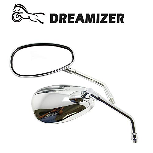 DREAMIZER 10mm Cromo Specchietti Moto, Specchietto...