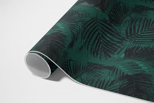 Tapis d'extérieur rectangle feuilles tropicales 60x90 cm en PVC - 6