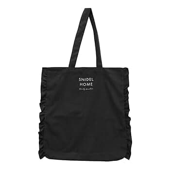 snidel home フリル付きかごバッグ ブラック Amazon.co.jp: スナイデルホーム SNIDEL HOME フリルトート(BK
