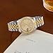 Baltany S4084 Dress Watch for Men NH35 Movement Retro 36MM Automatic Wristwatch with Fluted Bezel (Gold Dial)