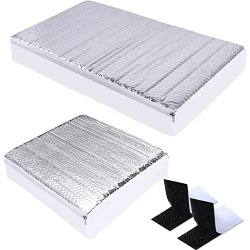 Rv Skylight Insulator Cover - 14*14*3In & 14*22*3In Rv Vent Insulator Skylight Cover Reflective Heat Insulation Shade For Camper Trailer Shower Inner Dome Sunroof Waterproof - 2Pcs #TOP23