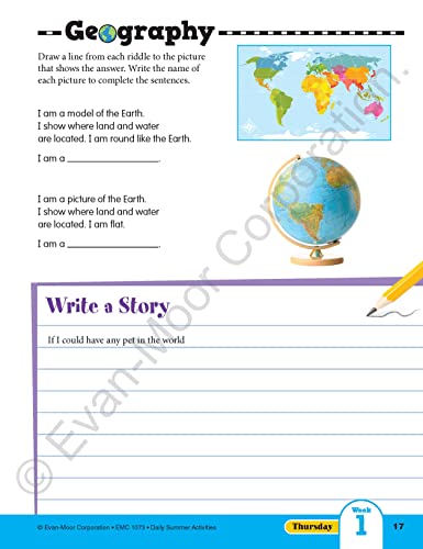 Daily Summer Activities: Between 2nd Grade and 3rd Grade, Grade 2 - 3 Workbook