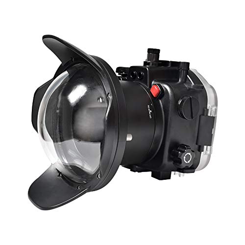 Seafrog Professional Waterproof Housing 6" Dry Dome Port Kit, For Sony A7S Iii A7Siii A7S3 A7 Siii Alpha 7S Iii With 16-35Mm F4 (Zoom Gear Included) Underwater 40M/130Fit Diving Case-Black #TOP2