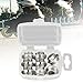 Aosekaa 8Pcs Inline Skate Bearing Spacers, Shaft Spacers,Lightweight,Accessories,Parts for Inline Skate,Roller Skate,Skateboard,Women, Silver