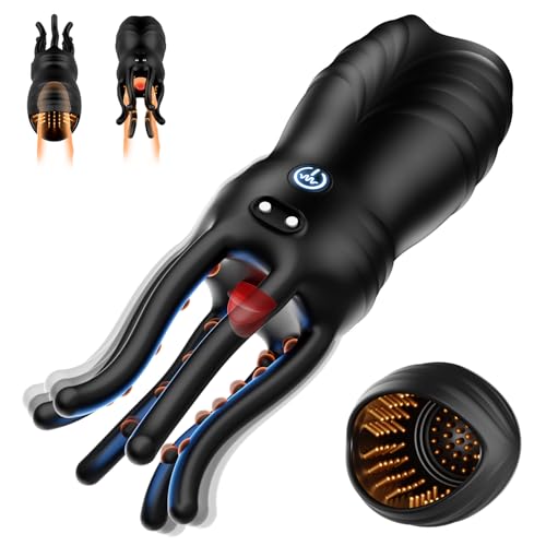 #VerdientProvisionen<br>Masturbieren fur Manner Penis Vibrator Eichel Stimulation Sex Spielzeug fur die Manner Extrem Oralsex Masturbatoren 10 Modi Vibratorensets Sexspielzeug fur Manner Zunge Solo Paare Taschenmuschi