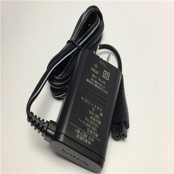 Shaver Charger Adapter 4.8V DC 1.25A RE7-87 Replacement For ES-RT51 ES-RT54 ES-RT60 ES-RT64 ES-RT74 ES-RT81 ES-RT84 ES-ERT3 Razor Charger Power Supply