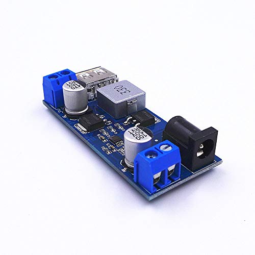 JZK 24V / 12V tot 5V 5A Power Buck DC-DC Power Down Module Voeding Video Converter Board met LED's - Image 4
