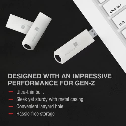 Image of iBall Pendant 32 GB USB 2.0 Flash Drive OS Compatibility with Windows and Mac (Silver)