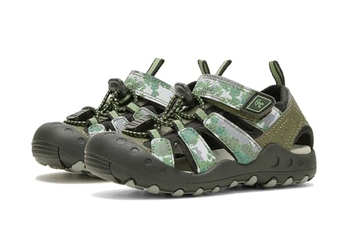 Kamik Unisex-Child Crab Print Sport Sandal