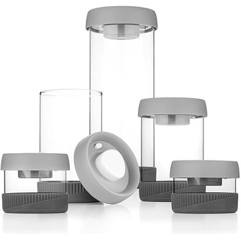 Dokaworld Glass Canisters Set Cover