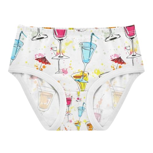 Colorful Cocktail Glasses Toddler Girls's Underwear 2T 202c1440