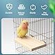 Sitzbrett Wellensittich, Vogelplattform, Holz Plattform für Haustiere, Papagei Plattform, Haustierkletterplattform, Hamster Plattfor, Vögel Vogelkäfig Zubehör, Wllensittich Spielzeug, 4Pcs