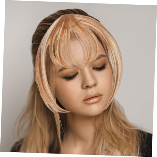 NOLITOY 6 Peças Franja De Peruca Grampos De Cabelo Peruca Com Franja Cabelo Humano Grampo De Cabelo