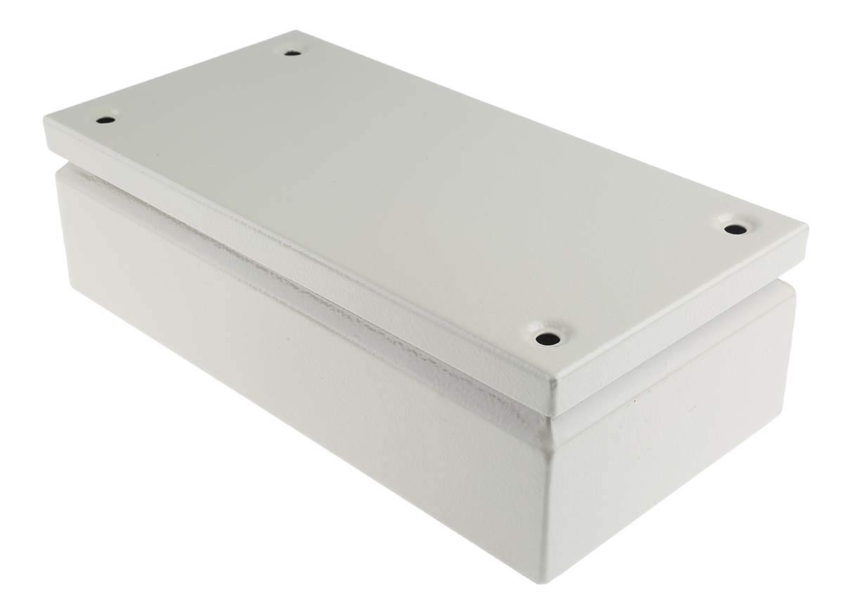 RS PRO ST Stahl Abzweigdose Grau IP66 IECEx Breite 150mm Höhe 80 mm Länge 300 mm